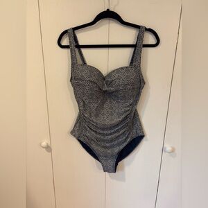 Niptuck Nautical Foil Joanne One Piece Tummy Control